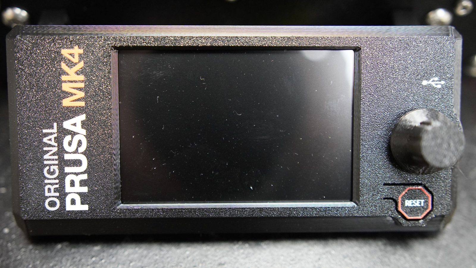Original Prusa MK4 control screen.